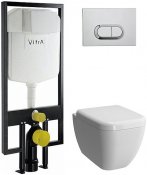 Vitra Комплект: инсталляция 748-5800-01 с кнопкой + унитаз Shift с микролифтом