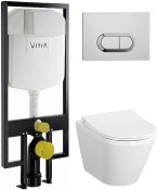 Vitra Комплект: инсталляция + унитаз Integra с микролифтом