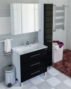 СанТа Мебель для ванной Омега 100 напольная черная