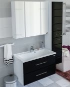 СанТа Мебель для ванной Омега 80 подвесная черная