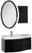 Aquanet Мебель для ванной Опера 115 L с ящиком черная (169449)