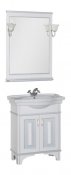 Aquanet Мебель для ванной Валенса 80 белый краколет/серебро (180456)