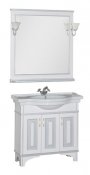 Aquanet Мебель для ванной Валенса 90 белый краколет/серебро (180240)