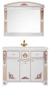 Водолей Мебель для ванной &quot;Версаль 105&quot; белая/золото