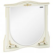 Edelform Зеркало для ванной Luise-II 100, белый/патина золото